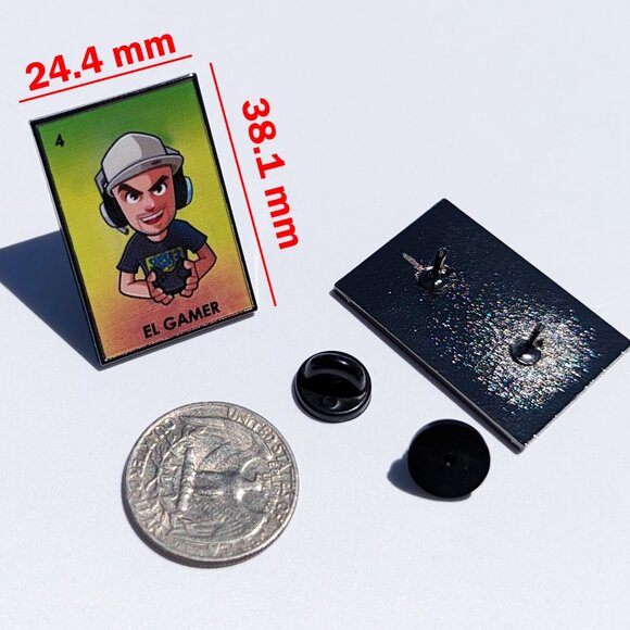 El Gamer Pin Loteria Pin For Caps Clothing Enamel Badge Mexican Game Pin - Picture 2 of 5